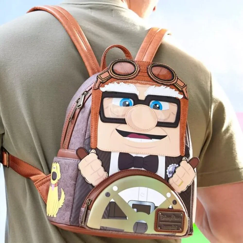Disney Parks Pixar Up Carl Fredricksen Loungefly Mini Backpack‎ New with Tags